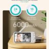 2K Video Baby Monitor with Camera and Audio, 3600ft Long Range Baby Monitor No WiFi 5.5" FHD Screen ANC Baby Camera Wireless, Room, Portable, Night Vision, 2-Way Talk, AI Cry Detect, 6000mAh