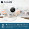 71kRWbmbb8L._AC_SL1500_.jpg Motorola Nursery VM50G Video Baby Monitor Camera, 1000ft Range, 2.4 GHz, 5" Screen, 2-Way Audio, Pan/Tilt/Zoom, Temp Sensor, Lullabies, Night Vision
