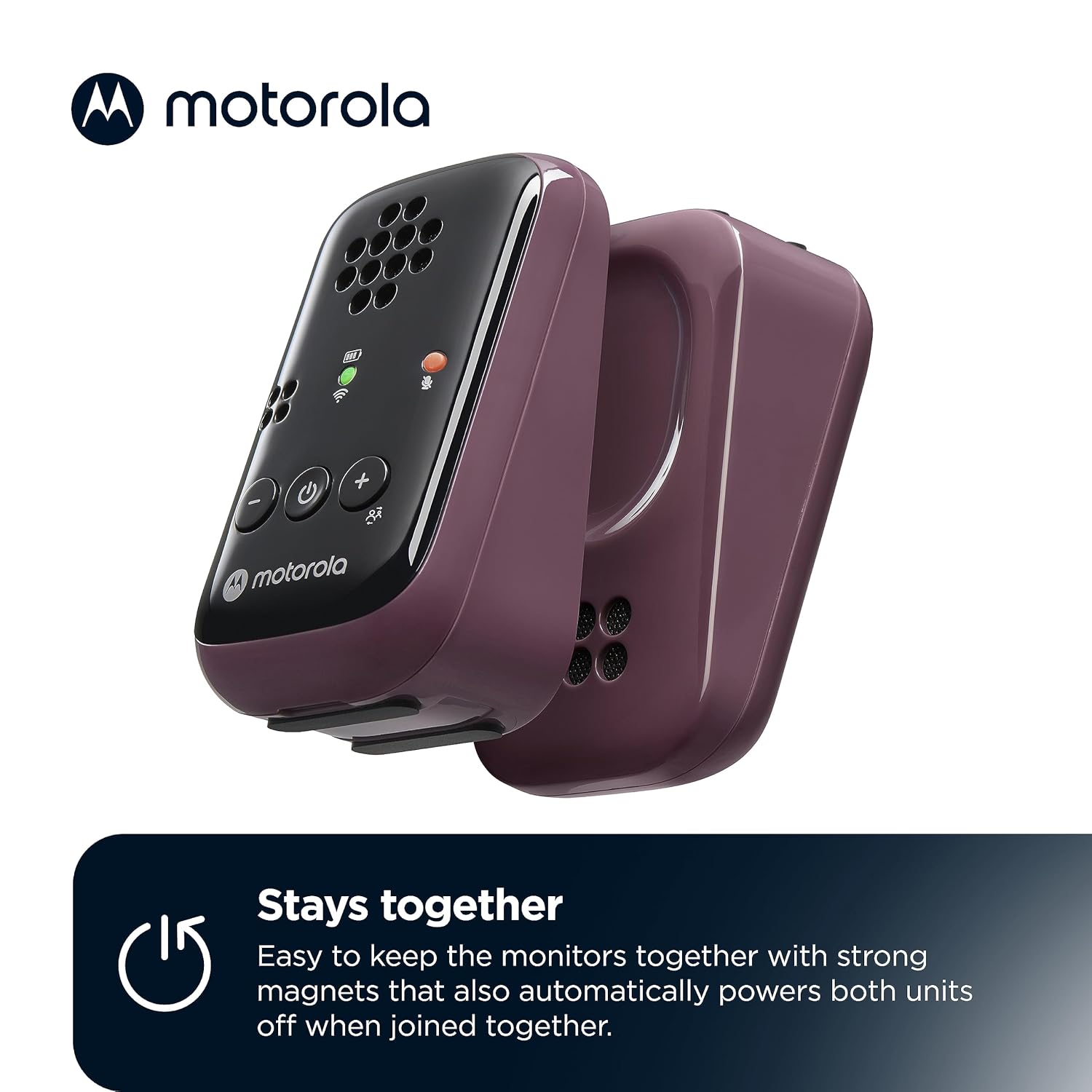 Motorola Nursery PIP12 Audio-Only Travel Baby Monitor, Portable with Rechargeable Batteries, 1500ft Range, Includes Water-Resistant Travel Case