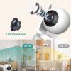 71m5otCuOvL._AC_SL1500_.jpg 6" Baby Monitor with 2 Cameras and Audio 30 Hours Battery Upgrade Split Screen Video Baby Monitor Remote Pan-Tilt-Zoom 178°Wide-Angle 150 Languages No WiFi ECO 2-Way Talk Night Vision 1000ft Travel