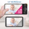 71nMIdkSjsL._AC_SL1500_.jpg VTech Smart WiFi Baby Monitor, 2K Camera, 5.5-inch HD IPS Screen, Crystal Clear Infrared Night Vision, Pan-Tilt, 24x Zoom, 2-Way Talk, Multi-color Night Light, Soothing Sounds, Free App: Smart HD Plus