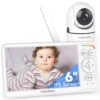 71npnmR8RIL._SL1500_.jpg HelloBaby Baby Monitor with 6" World First IPS Screen 30-Hrs Battery, Remote Pan/Tilt/Zoom Camera, No WiFi Video Baby Monitor Camera and Audio, ECO, VOX, 2-Way Talk, Night Vision, 1000ft, Portable