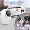 71rigbFtuJL._AC_SL1500_.jpg VTech Upgraded Smart Baby Monitor VM901, 5-inch 720p Display, 1080p Camera, HD NightVision, Fully Remote Pan Tilt Zoom, 2-Way Talk, Free Smart Phone App, Works with iOS, Android