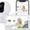 71t4wZdj3cL._AC_SL1500_.jpg ARENTI Video Baby Monitor with Camera and Audio, 5-inch Smart Baby Camera Monitor with Free Phone App, 1080P, VOX, PTZ, One-Touch Call, Temp Sensor, Lullaby, Night Vision, Auto Tracking, 2-Way Talk