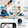 71ut1p2fZpL._AC_SL1500_.jpg Baby Monitor with Camera and Audio- Video Baby Monitor with 960ft Long Range, Remote Pan-Tilt-Zoom, Night Vision, Temperature Sensor, 2-Way Talk, 8 Lullabies, 30-Hour Battery & No WiFi