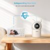ieGeek Video Baby Monitor with Camera and Audio - 1080P FHD Monitor WiFi Smartphone - Night Vision, Motion Detection, Temper & Humidity Sensor, 2.4GHz WiFi, Pan-Tilt-Zoom via 4.3" Screen and Free APP