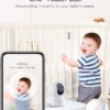 71zj0frRZwL._AC_SL1500_.jpg ARENTI Video Baby Monitor with Camera and Audio, 5-inch Smart Baby Camera Monitor with Free Phone App, 1080P, VOX, PTZ, One-Touch Call, Temp Sensor, Lullaby, Night Vision, Auto Tracking, 2-Way Talk