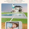 2K Video Baby Monitor with Camera and Audio, 3600ft Long Range Baby Monitor No WiFi 5.5" FHD Screen ANC Baby Camera Wireless, Room, Portable, Night Vision, 2-Way Talk, AI Cry Detect, 6000mAh