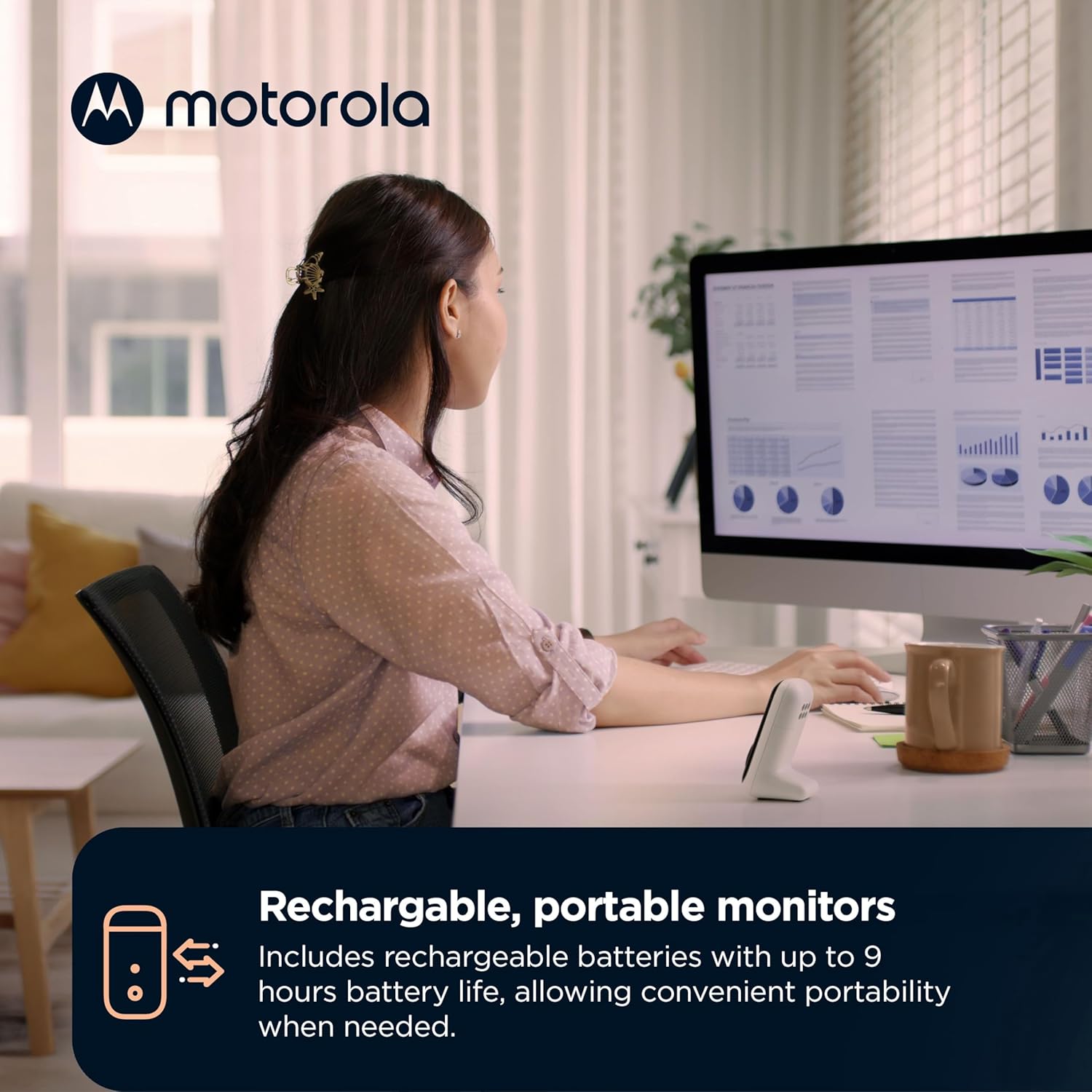 817uyycVVJL._SL1500_.jpg Motorola Nursery PIP15 Audio Baby Monitor, Dual Room HD Infant Monitor with Nightlight, 1500 Ft. Range, Two-Way Talk, Includes Parent Unit, 2 Monitors