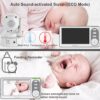 HelloBaby 4.3'' Video Baby Monitor with 30 Hours Battery, Remote Pan-Tilt-Zoom Baby Monitor No WiFi, Baby Monitor with Camera and Audio, Night Vision, ECO Mode, Two-way Talk, 8 Lullabies, 1000ft Range