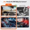 81XeeHloinL._AC_SL1500_.jpg A2C Wireless Baby Car Camera, Baby Monitor for Car Backseat & Home (Max. Range 1000FT), 5” HD 1080P Night Vision Screen with 7-Hour Battery, Rear Facing Carseat Monitor, Compatible with All Vehicles
