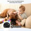 Video Baby Monitor with Camera and Audio, 2K Baby Monitor WiFi Smartphone with Night Vision, Pan-Tilt-Zoom via 4.3" Screen and APP, Cry/Motion Detection, 2-Way Audio (White 2pcs)