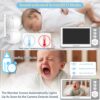 81zrQ7ScpbL._AC_SL1500_.jpg Baby Monitor with Camera and Audio, 4.3'' Video Baby Monitor with 1000ft Long Range and 30-Hour Battery, Baby Monitor No WiFi, Remote Pan-Tilt-Zoom, Night Vision, ECO Mode, 2-Way Talk