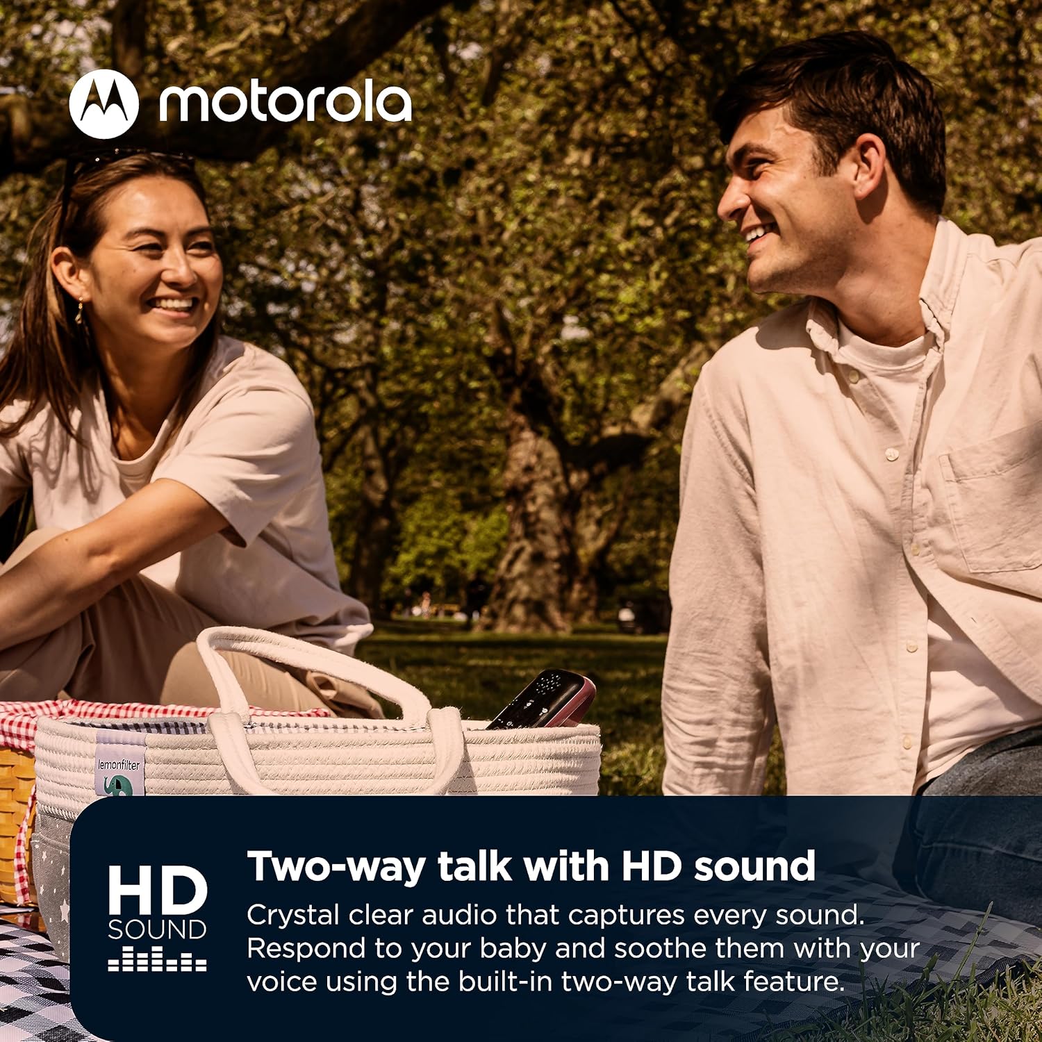 Motorola Nursery PIP12 Audio-Only Travel Baby Monitor, Portable with Rechargeable Batteries, 1500ft Range, Includes Water-Resistant Travel Case